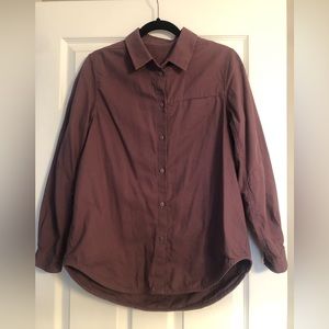 Lululemon oversized flannel shirt